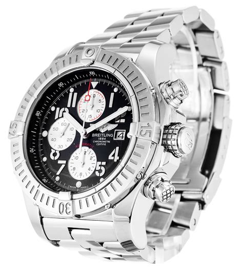 replica iced out breitling super avenger|breitling super avenger a13370.